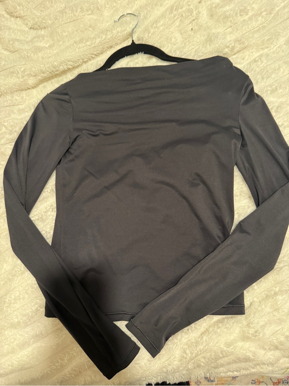 Wilfred Black Long Sleeve Crew Neck Top